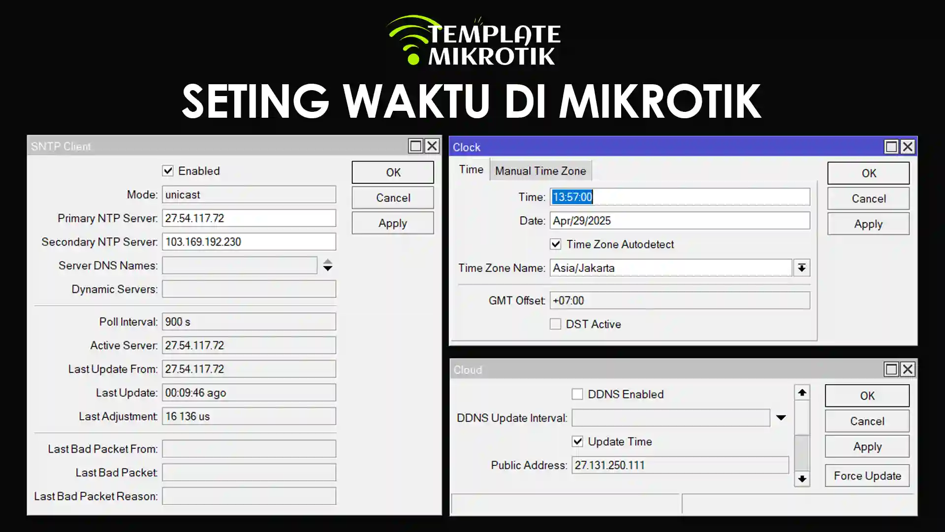 Cara Seting Waktu di Mikrotik